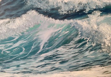 海浪畫海景原創藝術水景藝術品