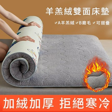 羊羔絨床墊 4cm厚 塔芙絨 雪花絨 牛奶絨  床護墊 秋冬 保暖床墊 床褥子 加厚保暖 榻米墊子地鋪 墊子睡墊
