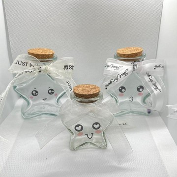 ✈速出貨🔥星星罐子許願瓶畢業季禮物生日禮物透明玻璃空瓶子五星瓶精緻瓶GBO
