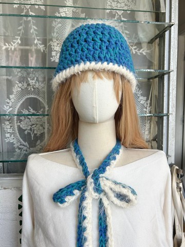 鉤織漁夫帽 鈎織冷帽 編織帽 鈎織帽 帽子 鉤織 編織 鈎織