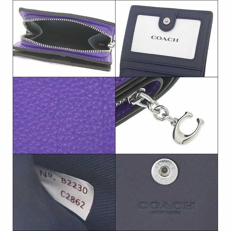 コーチ COACH 財布 二つ折り財布 FC2862 C2862 スポーツパープル