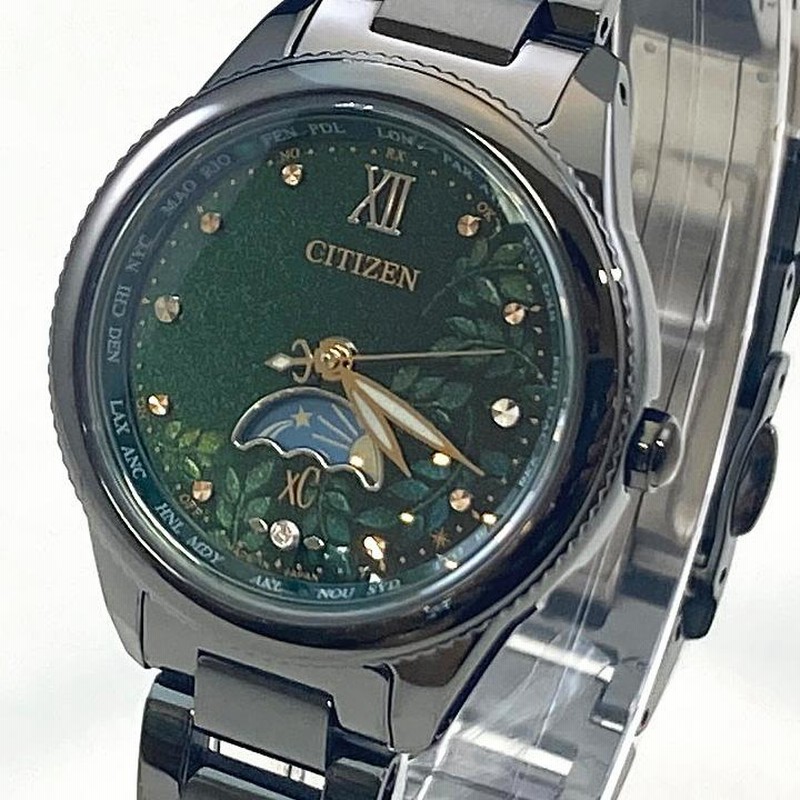 CITIZEN シチズン xC クロスシー レディース 腕時計 EE1007-59W 世界限定1,500本 エコドライブ電波時計 LIGHT in  BLACK 2022 GREEN EDITION 国内正規品 | LINEブランドカタログ