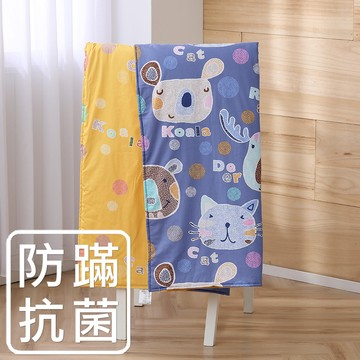 鴻宇 HongYew - 防螨抗菌100%美國棉兒童涼被-歡樂園地2262-藍