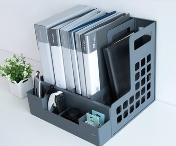 文件收納架 四聯文件框 文件架子置物架 文件夾收納盒立式