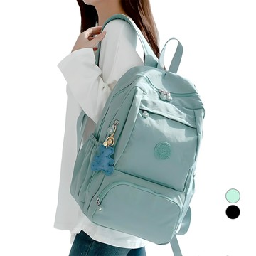 Lulubag 女用輕量防水旅行筆電後背包  薄荷色(雙肩包)+隨機出貨(配件)  32*42*20cm