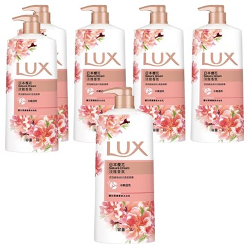 LUX 麗仕 柔膚香氛沐浴乳 日本櫻花  1L  6瓶