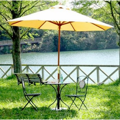 ガーデンパラソル　ビーチパラソル　日除け　アイボリー kag-25368 パラソル 庭 ガーデンパラソル おしゃれ 海 ビーチ