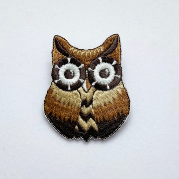 【森林動物系列】Q版貓頭鷹繡片別針