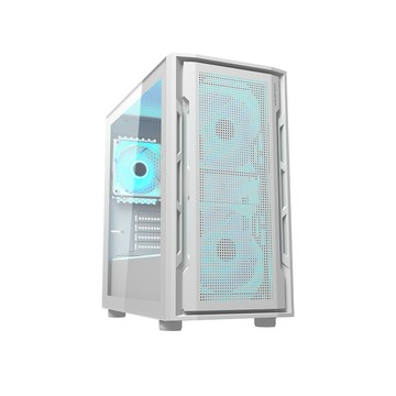 COUGAR UNIFACE MINI RGB 白色 電腦機殼 迷你機箱 內建ARGB風扇*3