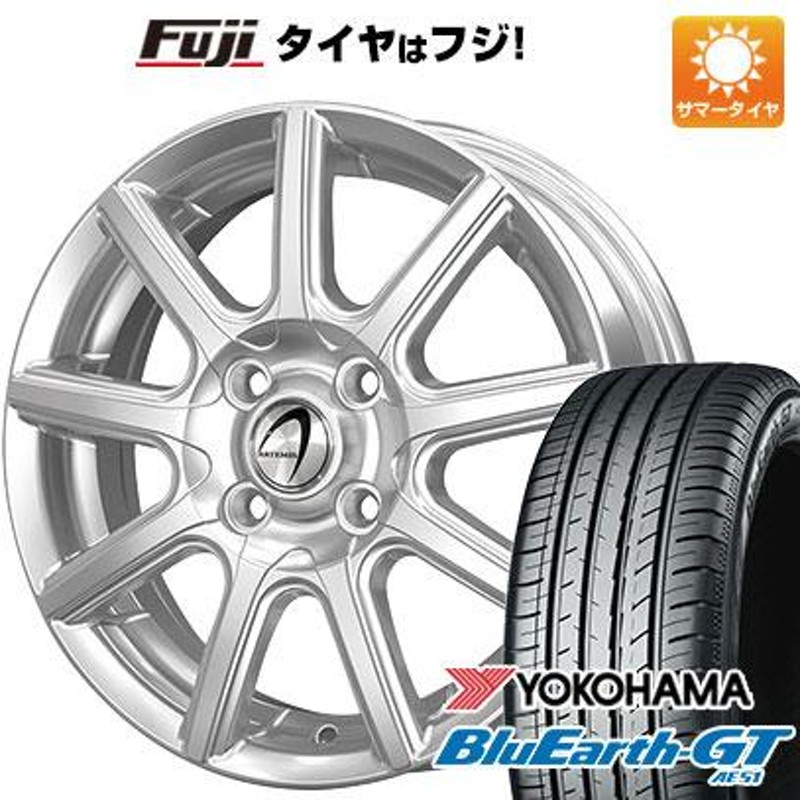 新品国産4穴100車】 夏タイヤ ホイール4本セット 175/65R14 ヨコハマ ブルーアース GT AE51 テクノピア アルテミス NS9 14インチ  | LINEブランドカタログ