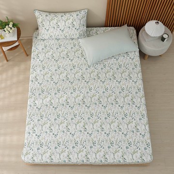 Hong Yew Bedding 鴻宇寢飾 精梳純棉床包 + 枕套 2個 C20159 台灣製  洛伊  雙人特大(210 x 180cm)