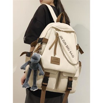 書包女初中生高中學生男港風背包2024年新款大容量小學生雙肩包女