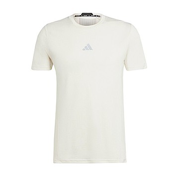 Adidas D4T HR Tee IL7133 男 短袖 上衣 運動 健身 訓練 慢跑 吸濕排汗 透氣 修身 米白
