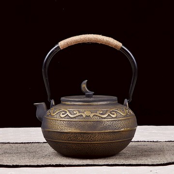 京界臨 鑄鐵壺生鐵壺煮茶壺燒水壺日本老鐵壺 功夫茶具泡茶壺