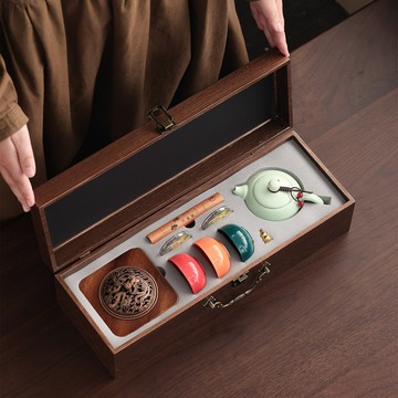 國潮故宮文創茶具禮品套裝送客戶伴手禮實用企業商務禮物印刷logo