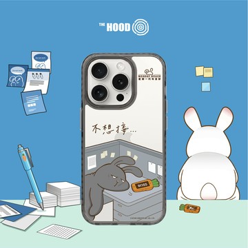 The HOOD 星期一的布魯斯 不想接 iPhone 16/15 Pro/Pro Max磁吸氣墊防摔/鏡面手機殼