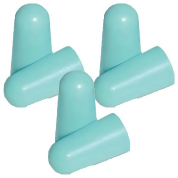 MACK'S 美國泡棉耳塞 湖藍色 柔軟舒適 有效降低噪音  1組  3副