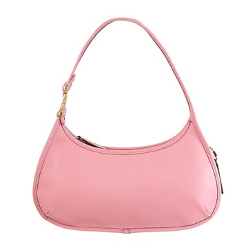 COACH CM530 EVE 簡約全皮革拉鍊手提單肩包.粉