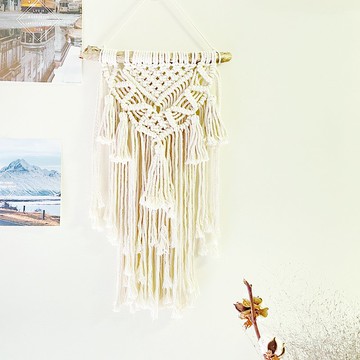 Macrame 漂流木掛毯掛飾【 Macrame wall hanging  】