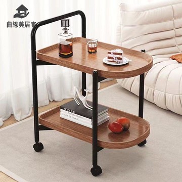 現貨特賣！小推車 置物架 收納架 零食架 展示架 茶幾移動小推車家用客廳沙發迷你ins風小桌子床邊置物架帶輪北歐 特價出 免運 開發票【hua3/13】