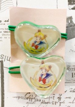 【震撼精品百貨】美少女戰士_Sailormoon~美少女戰士髮綁/髪束-綠愛心#00119