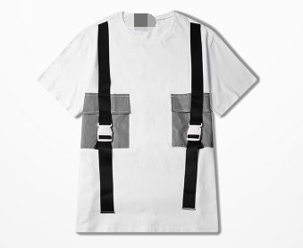 FINDSENSE H1夏季 新款 高街 清新 口袋拼色  時尚  寬鬆 潮牌 情侶 短袖 T恤 潮男女 上衣