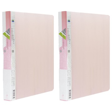 粉彩4孔夾 粉紅 - (1本)  2入