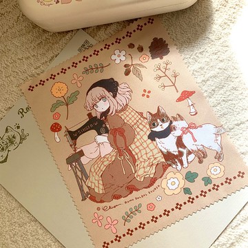 MEOW no cat, no life 極細纖維眼鏡布 2025冬季主視覺插圖款