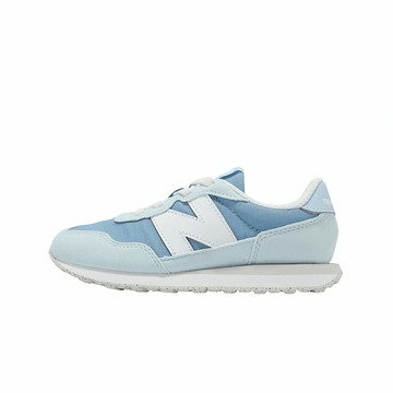 New Balance NB 休閒鞋 237 寬楦 中童 小朋友 藍 白 麂皮 紐巴倫 PH237HT-W