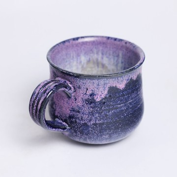 明芽窯 | 柴燒紫暮咖啡杯 把杯 陶杯 馬克杯 蒐藏品 H11
