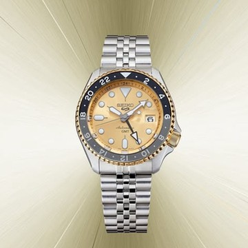 SEIKO 精工錶  70週年 「金」彩歲月 GMT 機械錶-4R34-00M0K/SSK044K1_SK040