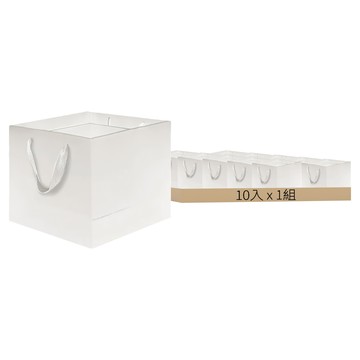 白卡紙袋套裝 250g 磅數白卡紙+PP帶  白色  1包