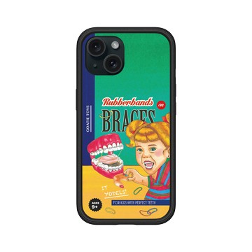 iPhone 15 Mod NX 黑 - 山羊先生 - 牙套妹妹