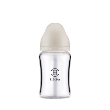 Simba 小獅王辛巴 - 蘊蜜質金玻璃寬口防脹氣奶瓶-杏茶-180ml
