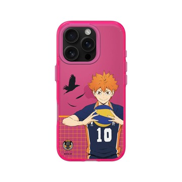 iPhone 16 Pro Clear 粉漾桃 - 排球少年 Haikyu!! - 球場上的日向