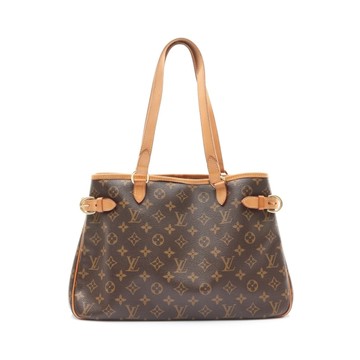 LOUIS VUITTON LV 路易威登 棕色 原花帆布 Batignolles Horizontal 肩背包 M51154 【二手名牌BRAND OFF】
