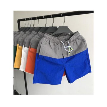 速干沙灘褲 短褲寬松男潮韓版男士休閑運動薄款夏季4分中褲大褲衩