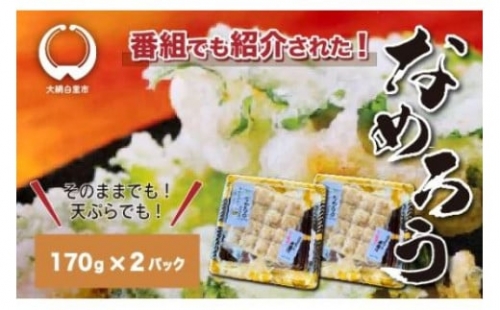 ＜なめろう＞あじのたたき 九十九里の浜のおばちゃん料理！ 170g×2個パック なめろう 鯵 あじ 千葉県産 大網白里市 九十九里 送料無料