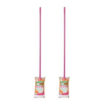 巧用 環保除塵布條圓型拖把 圓頭  2支  布條32cm + 圓頭直徑8cm + 鐵桿120cm