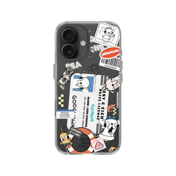 iPhone 16 Clear Case（相機按鈕） 透明 - Godgwawa 變種吉娃娃 - 吉速駕照