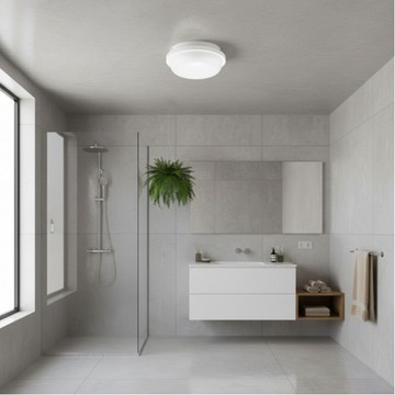 【出清品】74-4_EVERLIGHT 億光 星庭 IP65 LED防水吸頂燈 16W, 白光, FHC/A/16W/8