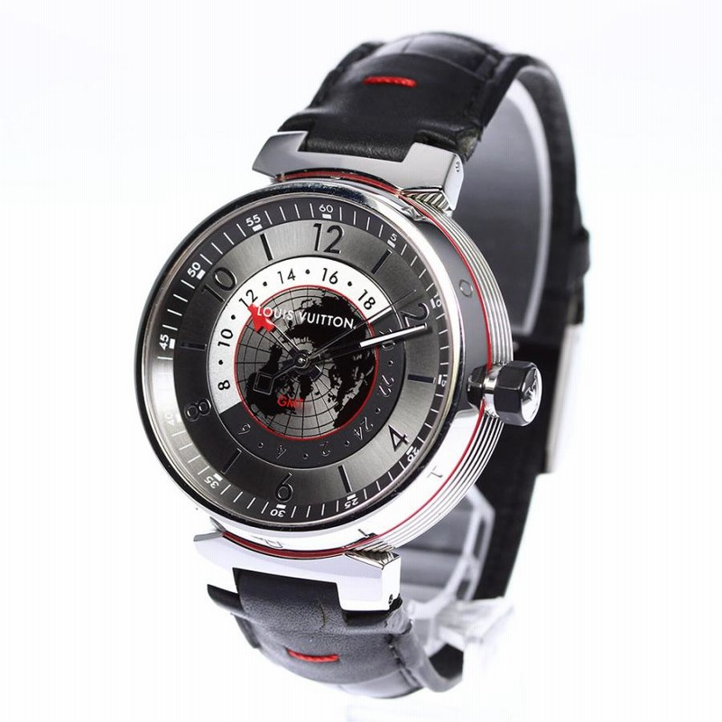 ルイ・ヴィトン　LOUIS VUITTON GMT 自動巻き 時計 ラバーベルト ルイ・ヴィトン LOUIS VUITTON GMT 自動巻き 時計 ラバーベルト LOUIS
