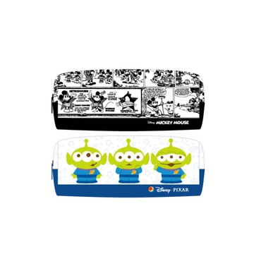 迪士尼Disney 方型筆袋-米奇/三眼怪