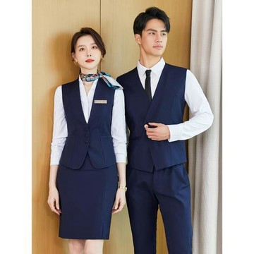職業馬甲2025春秋款氣質時尚酒店餐廳會務接待美容院金店工作服女