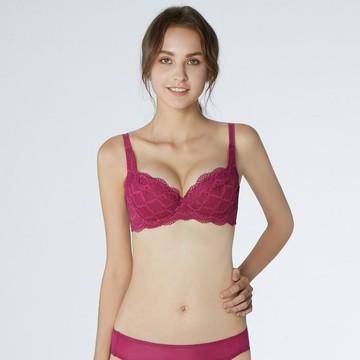 【曼黛瑪璉】包覆提托經典內衣 C70.D70.D75.E70 罩杯(莓紫)