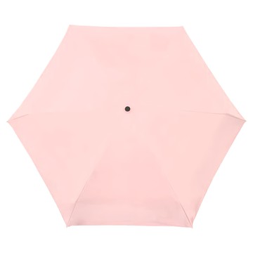 迷你抗UV口袋傘 六骨五折  玫瑰粉