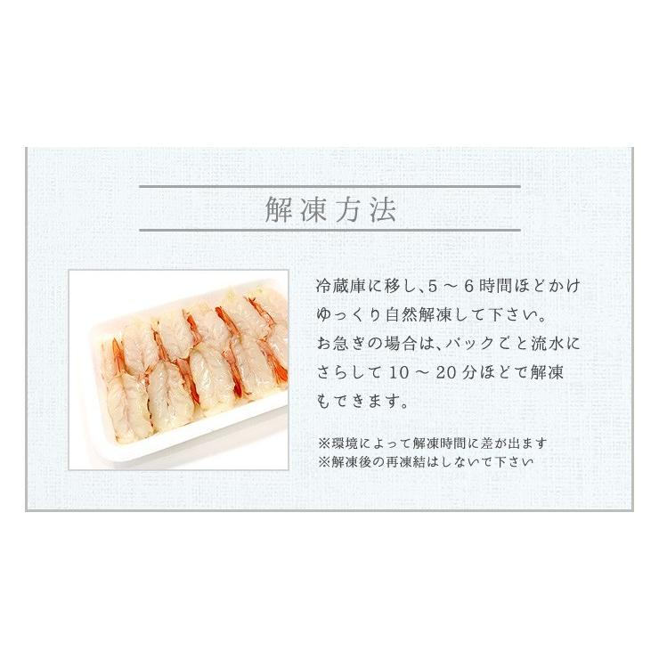 エビ 刺身 赤エビ100尾（20尾入×5パック）殻むき済 送料無料 海鮮丼 yd5[[赤えび20尾-5p]