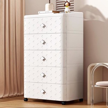 跨境收納柜抽屜式塑料家用儲物柜多層五斗柜臥室落地床頭置物柜子