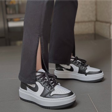 NIKE AIR JORDAN 1 ELEVATE PANDA 低筒 厚底 熊貓 白黑 DH7004-109