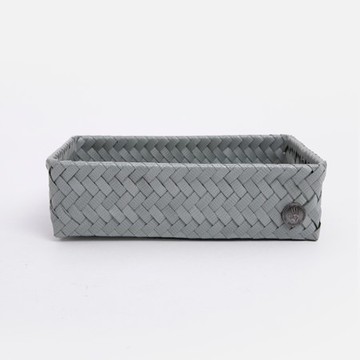 Handed By Fit編織方形分隔籃M 藍綠